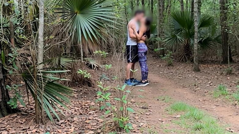 Public Voyeurs: Cheating Wife Fucking Man in the Woods