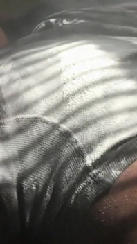 Bitch slapping my gaping ass in car xxl butt plug