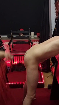 Dominant MILF Stretches Submissive Man's Gaping Ass Wide Open