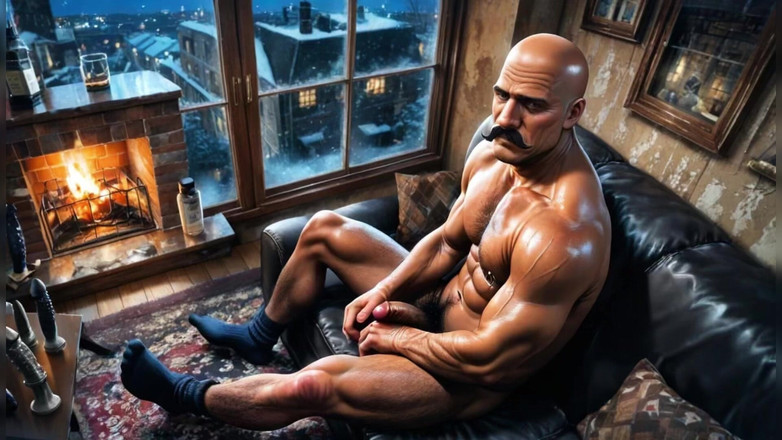 AI gay porn: Yaşlı eşcinsel dede göt sikişi döl