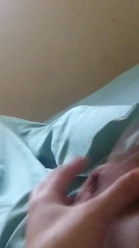 (no Masturbating) Transwoman Playing with My Pre-op Clit