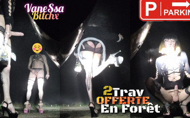 VaneSsa BiTCHx: 2名法国变装者在森林中被提供。4度3hoo Vanessabitchx Parischiennetrvprod91