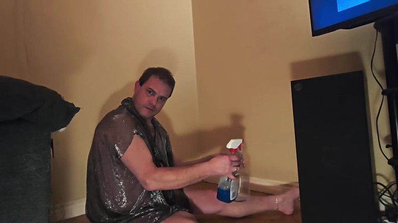 Nice Bum2: Transparent Clean Try-on Haul. Cleaning the Wall