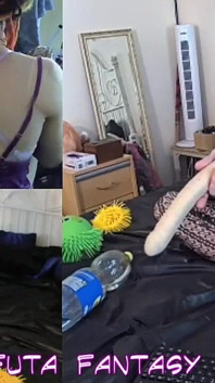 Self Fisting and Toy Insertions Warming up for a Stream