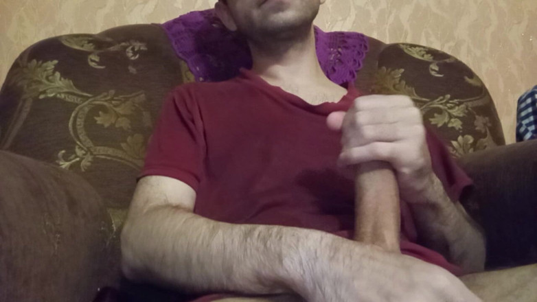 Alex Metallov: Збуджений гетеросексуал смикає великий член. Соло чоловіча мастурбація