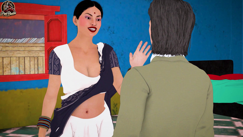 Piya Bhabhi: Gorąca indyjska Bhabhi uczy Kama Sutra młodemu najemcy i dostaje...