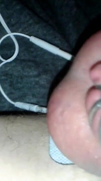 Pretty sissy Sadie caged e-stim orgasm