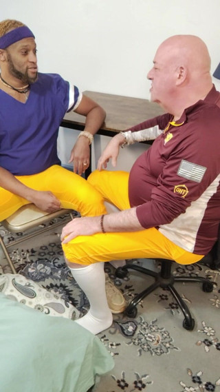 Beardaddychub: Coach Teaches Player How to Handle Balls