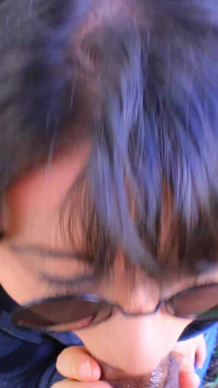 Goth Teen Sucking Cock at Park