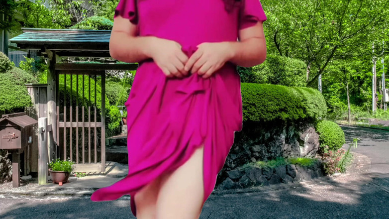 Kitty_Cross: 1 tänzerin heißer sexy hintern und süßer femboy-schwanz Verführerisches kleid...