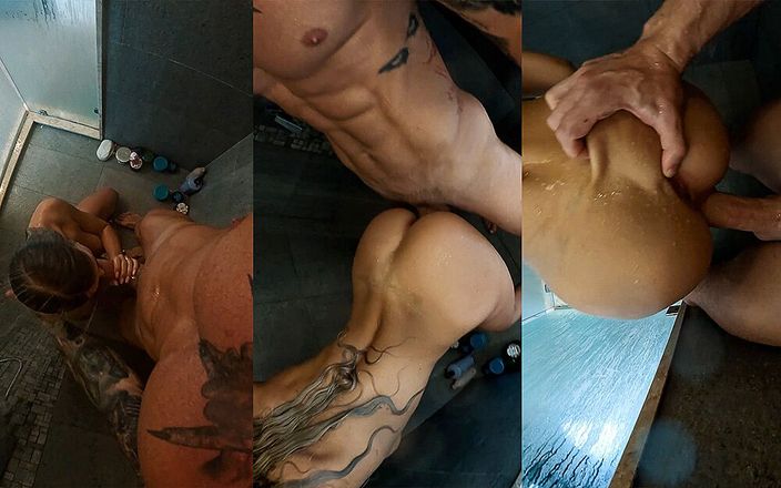 Hansel Und Grettel: Seks keras di rumah pasangan sebenar di bilik mandi