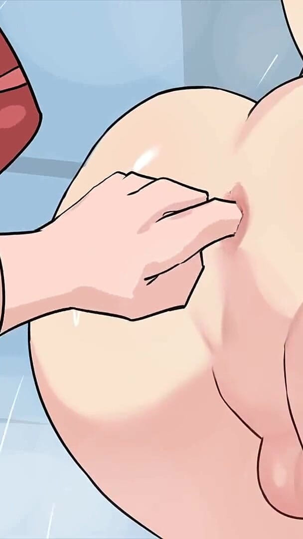Hazelnut Latte: Blonde Shemale Ass Fingering Spanking Doggy Sex and Creampie in the Shower - Episode 12 (Futavision)