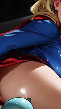 Supergirl wird während eines Weltraum-Abenteuers sondiert und geleckt