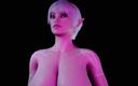 Wraith Futa: Une elfe transsexuelle se trémousse | Vidéo musicale porno en 3D