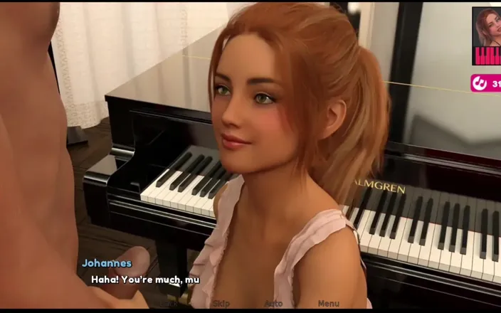 Johannes Gaming: Melody #40 - Melody showed Johannes her sexy outfit and got fucked ......