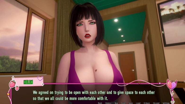 3D Cartoon Porn: Murmur 43 - Yui Reveals Her Secret Sex with Adam During Dinner...