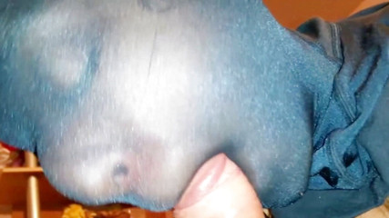 Nylon Xtreme: Nylon blue nylon encasement blowjob and pantyhose