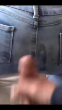 I Receive Big Cumshots in My Hairy Pussy and in My Ass with My Jeans on