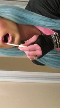 Young Andyann Doing Her Lipstick in First Transformation Training.