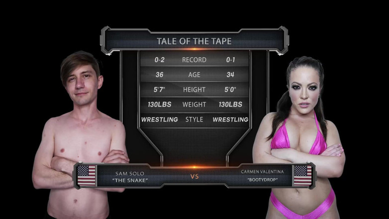 Evolved Fights: Carmen Valentina Vs Sam Solo Mixed Wrestling