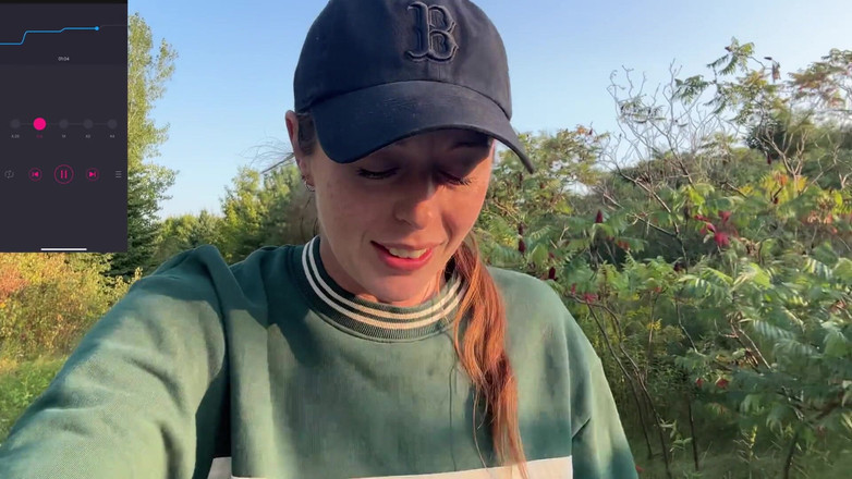 Nadia Foxx: Riskantní procházka v stezce s mými svěžími!