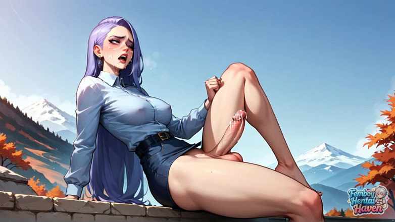 Femboy Hentai Haven: Fantastic XXX Porno Featuring Autumn Mountains, a Steamy Femboy, Squirting,...