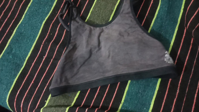 Aniketgod: Desi Boy Bra Fetish Jerk off Sniffing &amp; Wearing Bras Solo
