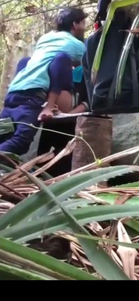 Indische koppels zijn seks in de jungle