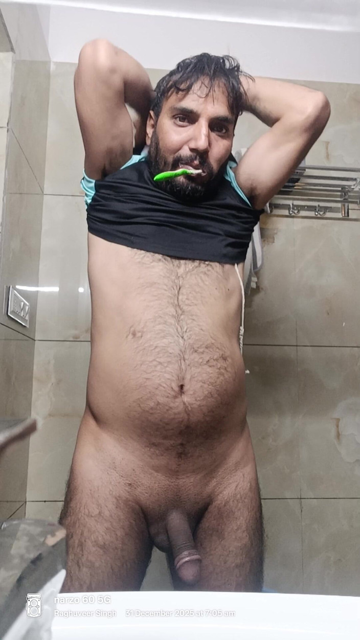 Rajasthani-old-lover: Indischer desi-mann genießt Dusche und masturbationsshow mit nachbars polizist, stiefvater,...