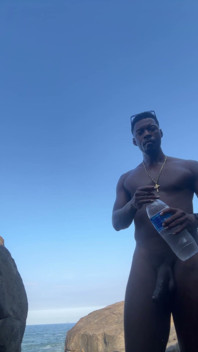 Exhibitionism on the Beach 10 Inches Dick BBC