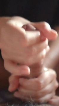 My Hand and His Bick Cock