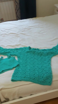 I Knitted Myself a Top and a Sweater, Bragging