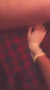 Hardcore anal deep fisting POV split screen Adelina and fist-dude