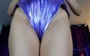 Rebecca Diamante Erotic Femdom: Shiny Violet Cameltoe