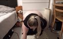 Booty ass Girl: Dziewczyna z ogromną dupą rucha cipkę dużym dildo