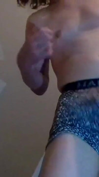 Nippleplay and Stroking Under My Boxer-briefs