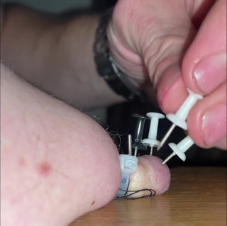 No limit cbt slave: Nipple and anal torment with thumbtacks
