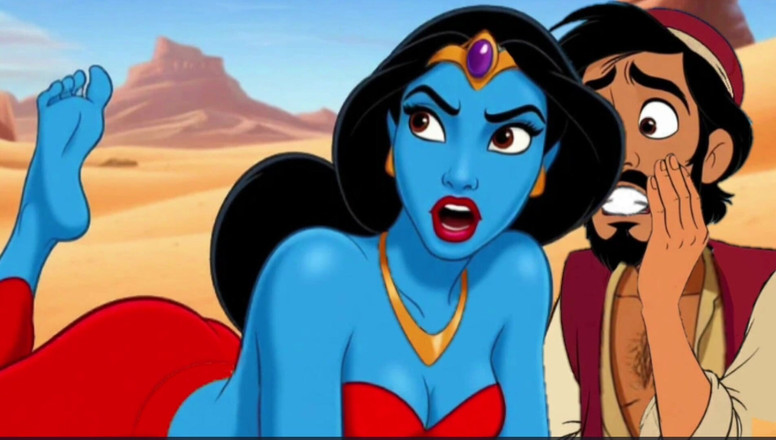 Octopussy Lovers Club: Porno Aladdin: Vies Verlangen. Sexy Genie Vervult Aladdins Vuile Wens....