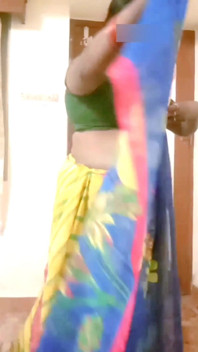 Desi Indian Tamil BBW Wife Nude Tease Big Boobs Ass Hairy Pussy Saree Wearing! Renuraj