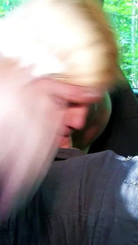 BBW teen Lillian fucked anal on pickup by stepdad in forest