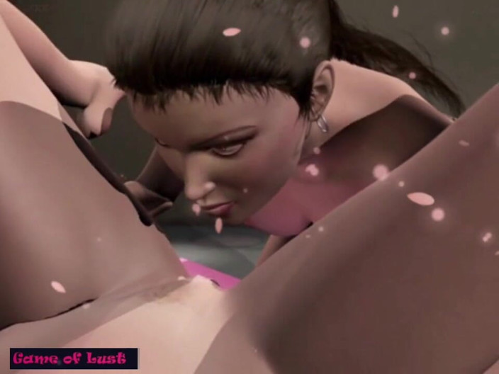 Game of Lust 3D: Gol 3D lesbisk handling på gatan