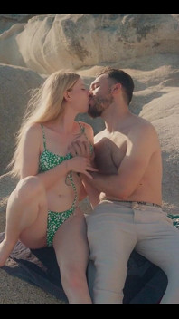 Pareja real - olas del océano, oral profundo y misionero romántico