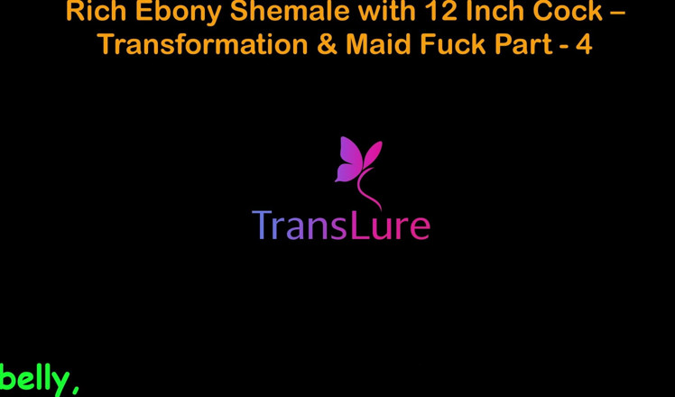 TransLure: Cerita seks audio Inggeris shemale eboni kaya dengan zakar 12 inci -...