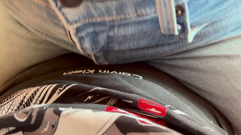 Spacenintenda: Harter trockener buckel in engen jeans, tutor kommt in boxer