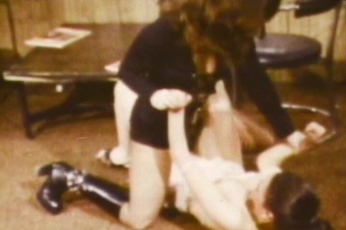 Vintage Babes: Retro Mistress Trains Submissives with Whips and Vintage Dildos