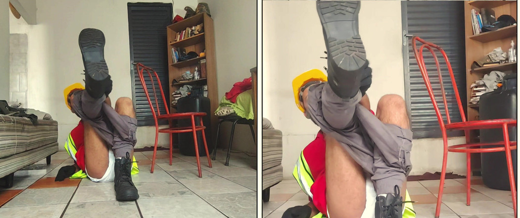 Stink HairyMale: 白い下着 - ワーカー(ダブルカメラ)