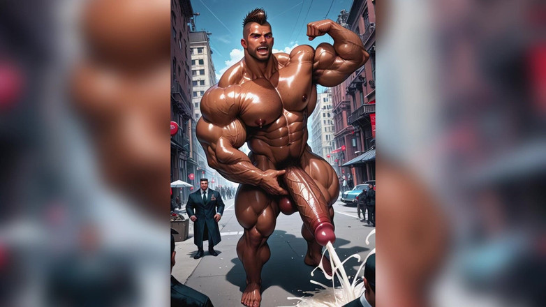 AI gay porn: Hunk eşcinsel göt sikişi döl