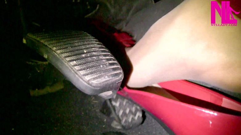 Nyllady: Light and Slow Pedal Pumping in Red Patent Flats and...