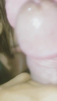A MILF Gives a Blowjob Using Only Her Big, Tasty Tongue, and in the End Swallows All the Cum.