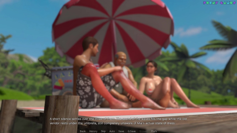 Porny Games: Suri rumah Mesra Oleh Busana Putih - Memakai Hanya Cat Badan...